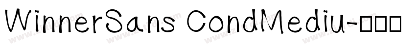 WinnerSans CondMediu字体转换